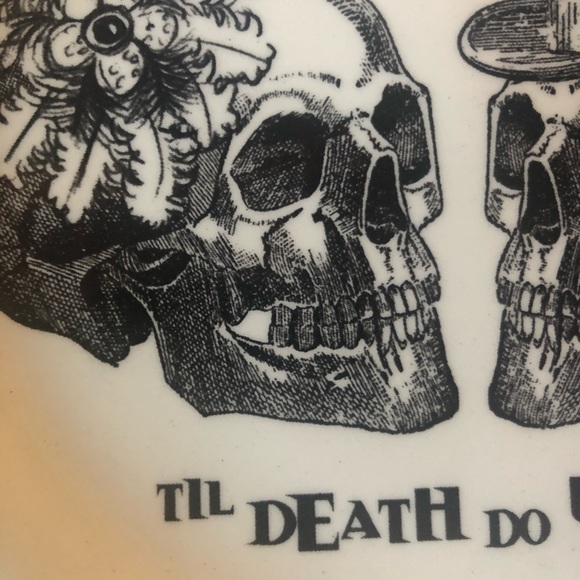 Til Death Do Us Part Salad Plates set of 4 - Picture 3 of 4